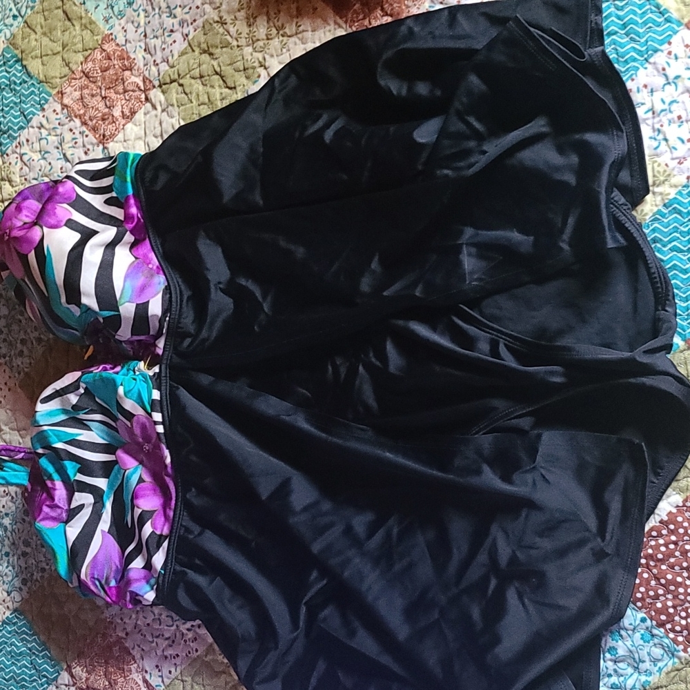 Women's Plus High Long Torso Flyaway Swimdress One Piece